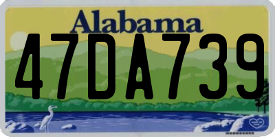 AL license plate 47DA739