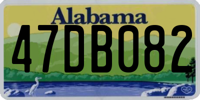 AL license plate 47DB082