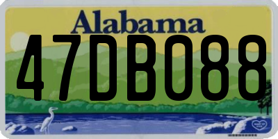 AL license plate 47DB088