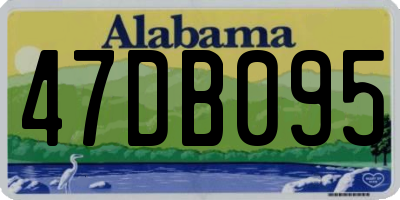 AL license plate 47DB095