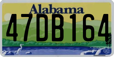 AL license plate 47DB164
