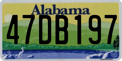 AL license plate 47DB197