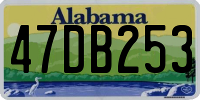 AL license plate 47DB253
