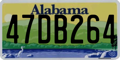 AL license plate 47DB264