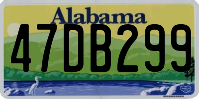AL license plate 47DB299