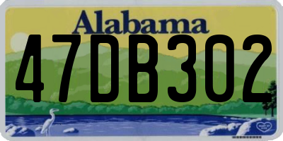 AL license plate 47DB302