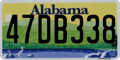 AL license plate 47DB338