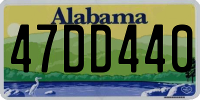AL license plate 47DD440