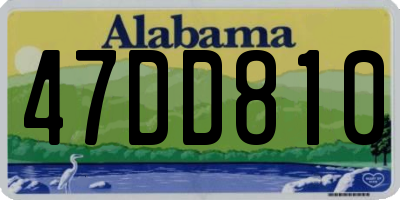AL license plate 47DD810