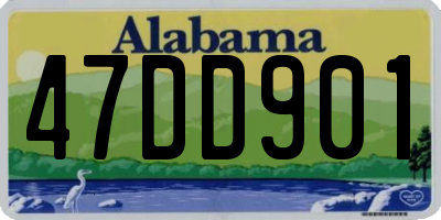 AL license plate 47DD901