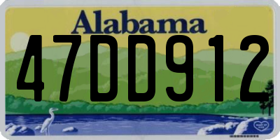 AL license plate 47DD912