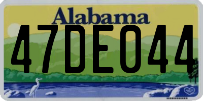 AL license plate 47DE044