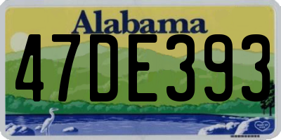 AL license plate 47DE393