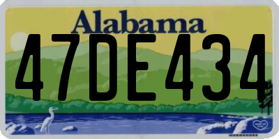 AL license plate 47DE434
