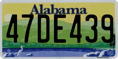 AL license plate 47DE439