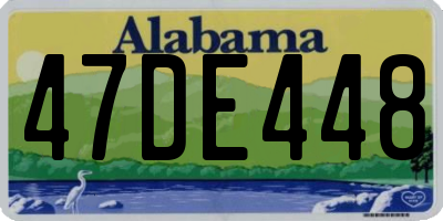 AL license plate 47DE448