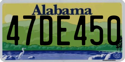 AL license plate 47DE450