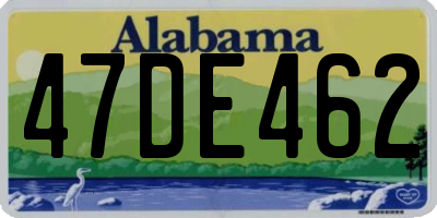 AL license plate 47DE462