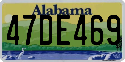 AL license plate 47DE469