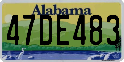 AL license plate 47DE483
