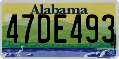AL license plate 47DE493