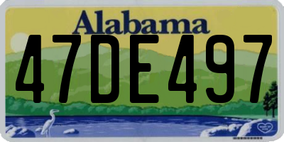 AL license plate 47DE497