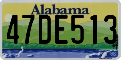 AL license plate 47DE513