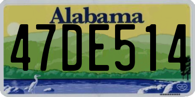 AL license plate 47DE514