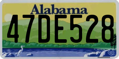 AL license plate 47DE528