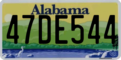 AL license plate 47DE544