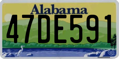 AL license plate 47DE591