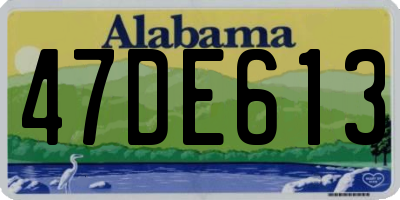 AL license plate 47DE613