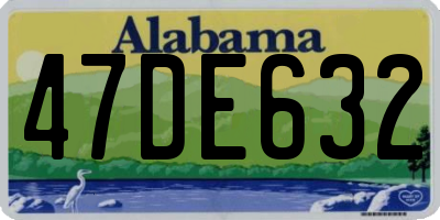 AL license plate 47DE632