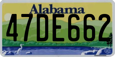 AL license plate 47DE662