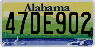 AL license plate 47DE902