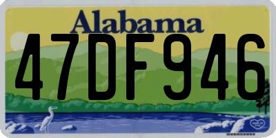 AL license plate 47DF946