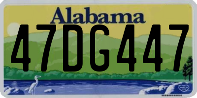 AL license plate 47DG447