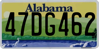 AL license plate 47DG462