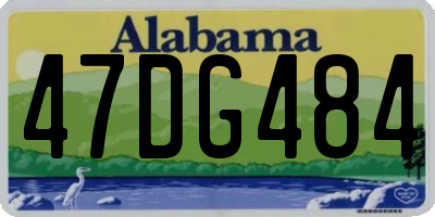 AL license plate 47DG484