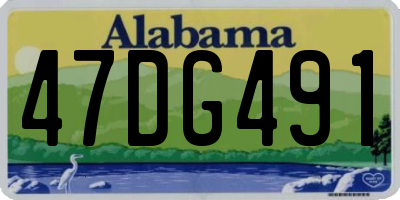 AL license plate 47DG491