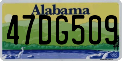 AL license plate 47DG509