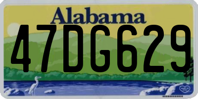 AL license plate 47DG629