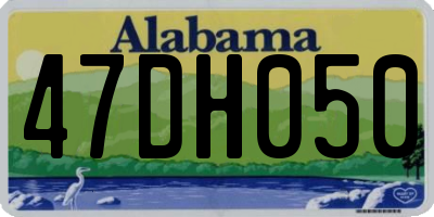 AL license plate 47DH050