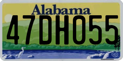 AL license plate 47DH055