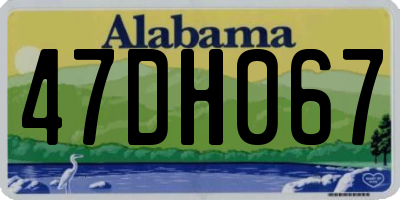 AL license plate 47DH067