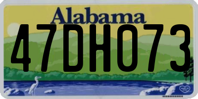 AL license plate 47DH073