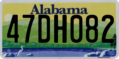 AL license plate 47DH082