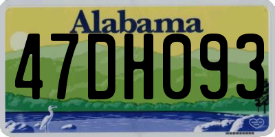 AL license plate 47DH093