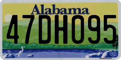AL license plate 47DH095