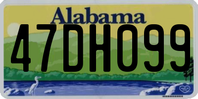 AL license plate 47DH099